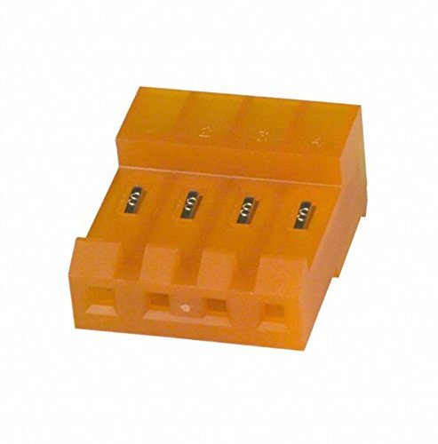 4-Position Female Wire-Board Connector - 3.96mm Pitch - 18AWG - 600V AC - MTA-156 Series