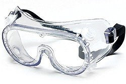 Clear PVC Safety Goggles with Anti-Fog Coating