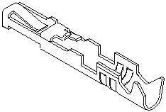 Female Crimp/Compression Contact for 28-26 AWG Wire