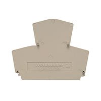 Beige End Plate for W Series Connectors