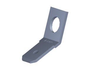 Male Angled-45° Quick Connect Tab - 0.250" Tab Width, Non-Insulated, Tin Plating