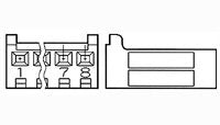 TE Connectivity Socket Housing 6.6mm 14 Contacts