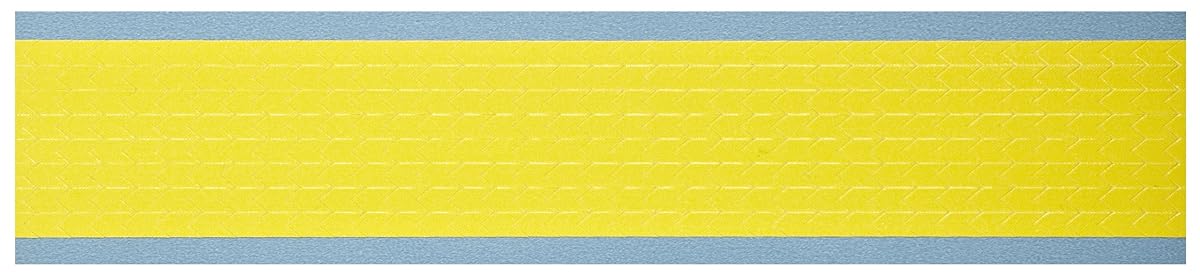 Die-Cut Inspection Arrow Label - Yellow Vinyl Cloth - 3/8 inch Width - 280 Labels