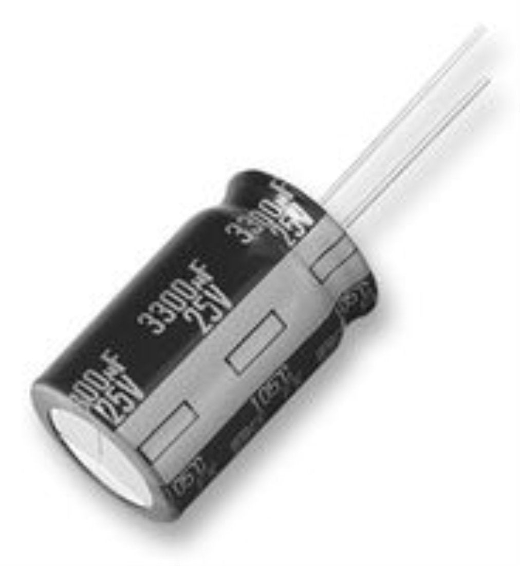 2200uF 25V Radial Can Capacitor