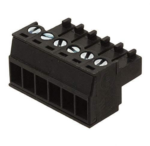 6-Position Female Plug Socket with Screw Termination