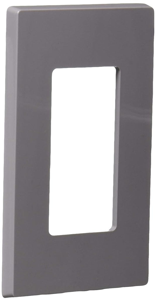 Gray Snap-On Rocker Wall Plate - 1 Gang Standard Size