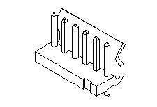 Board Mount Vertical Header with 8 Contacts - KK 396 Series, 5273 Series