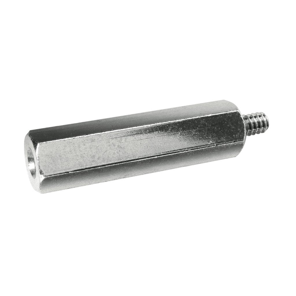 Stainless Steel Hex Standoff with Zinc Finish - 4-40 Thread Size - 0.625 in Length