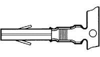 Wire-Board Connector - Female, Tinned, 0.2mm-0.8mm, Universal MATE-N-LOK, Crimped, for Cable