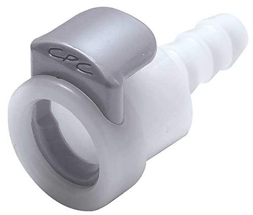 White Acetal Straight Coupler - 3/8 in Tube Inner Diameter