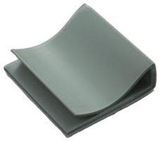 Cable Clip Flat-Ribbon Gray PVC 1x1in