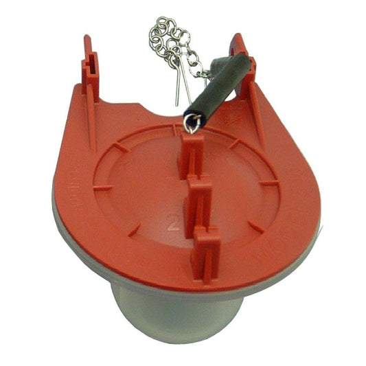 Toilet Tank Flapper Valve - Red, Rubber