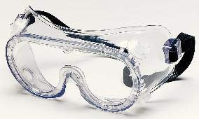 Clear PVC Safety Goggles with Anti-Fog Coating