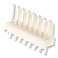 White Male Wire-Board Connector - 8 pins - KK 254 Series