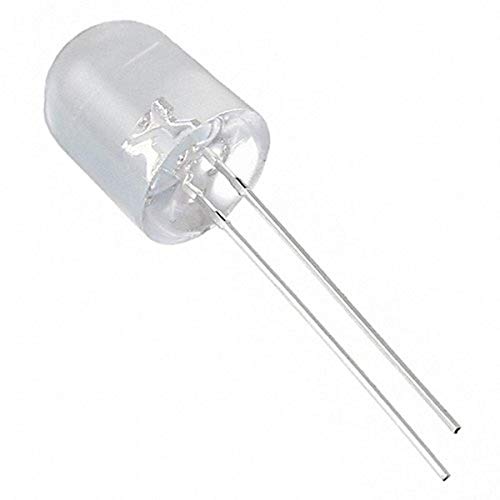 LED White Clear T/H 10mm 3.5V 20mA 8000mcd