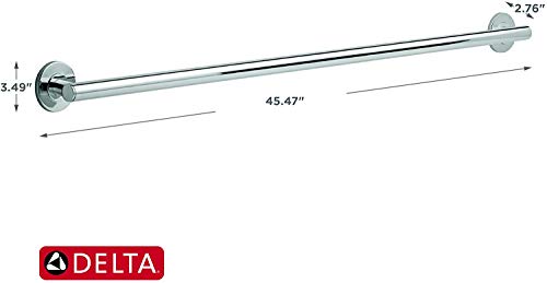 Delta Pivotal 42&quot; Contemporary Decorative ADA Grab Bar in Chrome