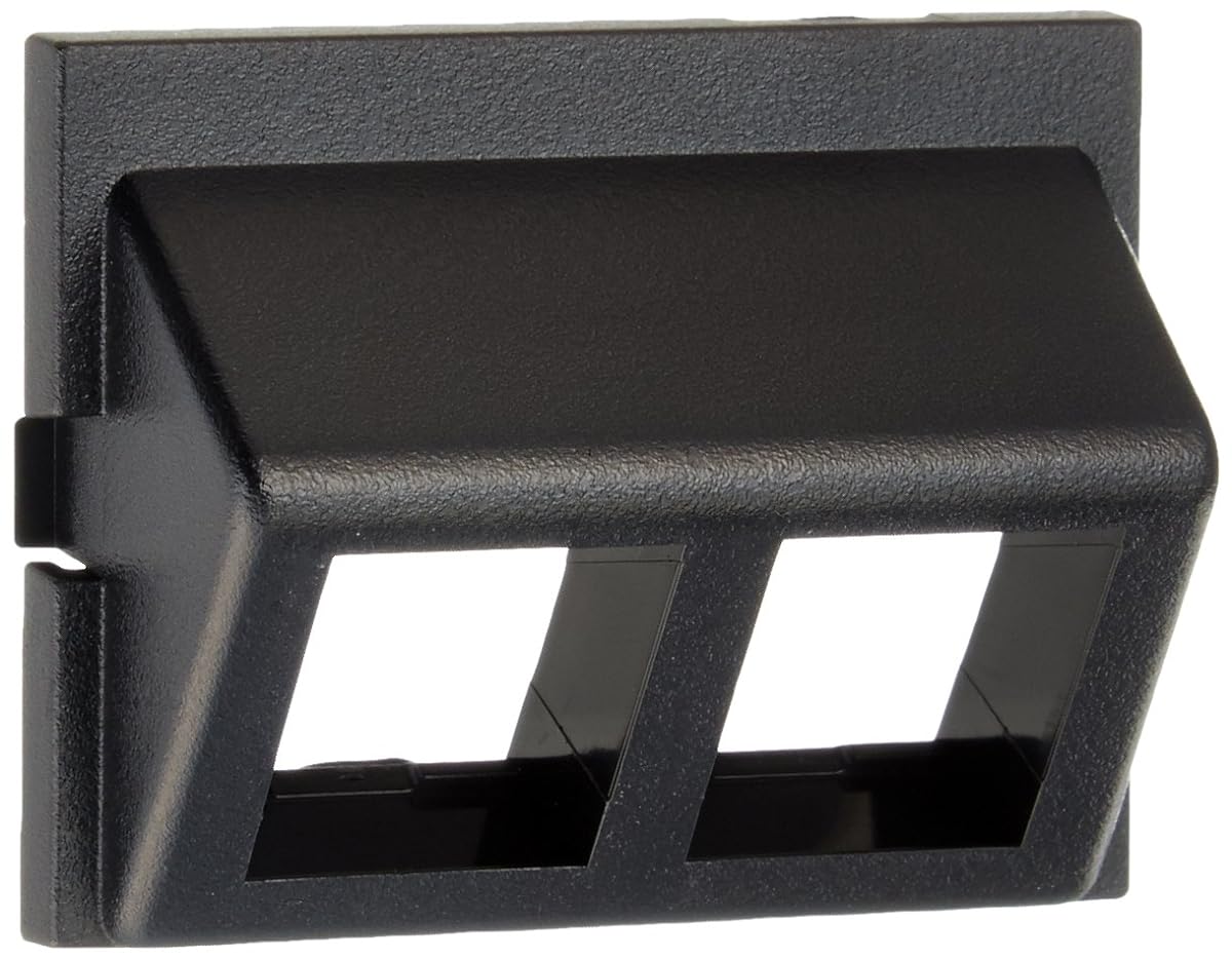 Audio/Video Module - Angled Keystone Snap-Fit - Black