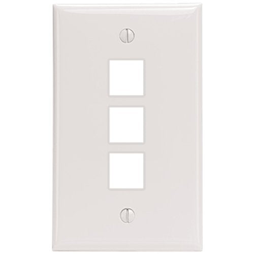 White Wallplate - 3 Ports