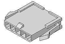 Mini-Fit Jr. Wire Housing Plug - 1 Row, 5 Positions