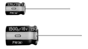 Low Impedance Electrolytic Capacitors - 220uF, 100V DC