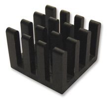 Extruded Black Heatsink - 14mm x 14mm x 10mm