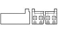 Wire-to-Board Connector System with 4 Positions