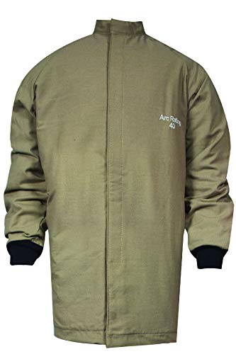 Flame Resistant Arc Flash Coat - Khaki - Size 2XL