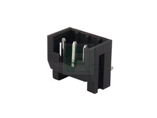 Connector Header R/A 3 Pos 2mm - BLACK