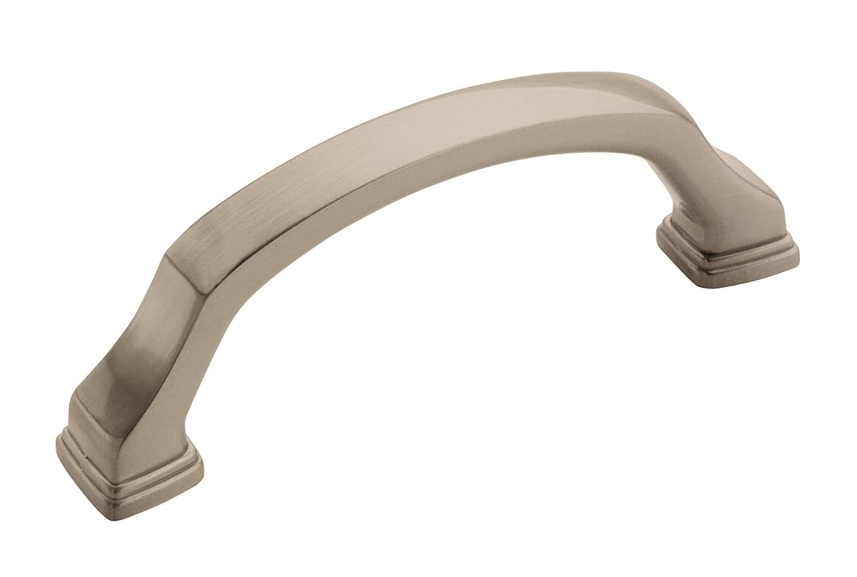 Golden Champagne Appliance Pull - Traditional Style - Satin Nickel Finish