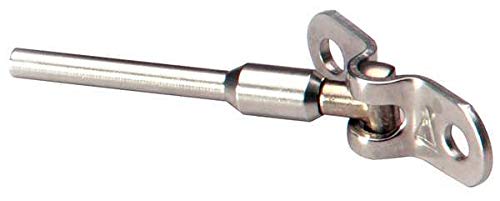 Hand Crimp Deck Toggle Terminal - 316 Stainless Steel - 1/4 inch