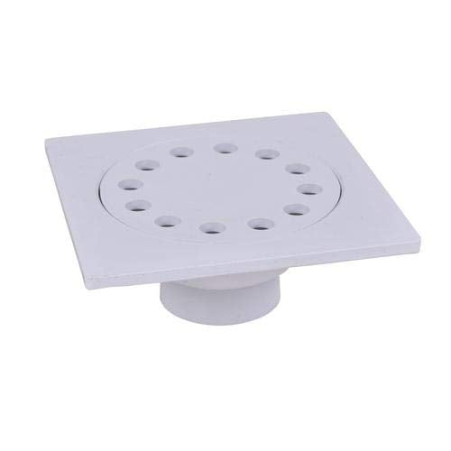 PVC Bell Trap Drain - 6 x 6 inches - Suitable for 1-1/2 in SCH 40 DWV pipes