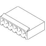 Socket Housing - Natural, 3 Positions, Nylon Material