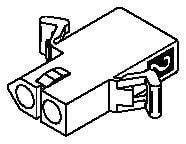 Straight Nylon Receptacle - 1545 Series Socket Type Housing