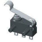 SPST-NO Off-Mom Lever Switch - 100mA (AC), 2A (DC), Chassis Mount