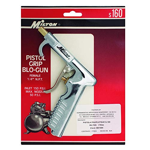 Pistol Grip Blow Gun - Die Cast Zinc - 1/4&quot; NPT - 150 psi