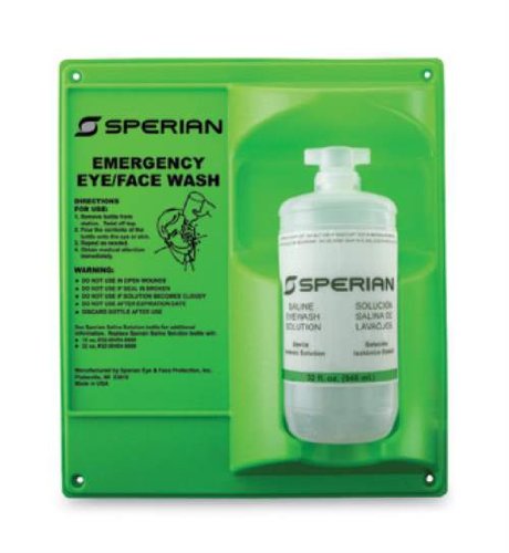 Portable Eyewash Station with 32 oz Eyesaline Bottle