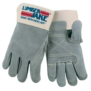 Leather Work Gloves - Size L