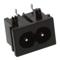 Black Flanged Inlet Power Entry Module - 250V, 2.5A