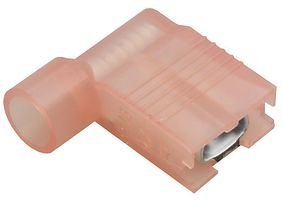 Female Quick Disconnect - 90 Degrees - Blue Nylon - 14-16 AWG - Tin Plating