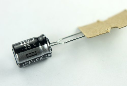 Electrolytic Capacitor - 220?F, 35V DC, THT Mounting