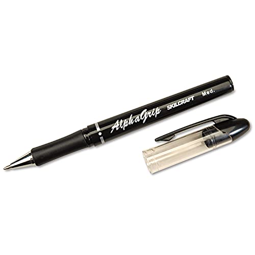 SKILCRAFT AlphaGrip Ballpoint Pen - Black Ink