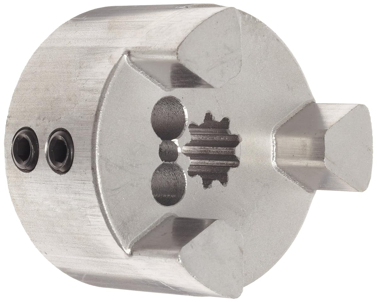 Gray/Metallic Grid Coupling L035-HUB-3/8-NKW