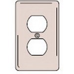 Rectangular White Nylon Wallplate - Standard Size