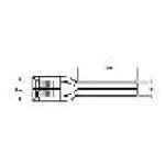 16-14 Wire Gauge Male Pin Terminal with Crimp Termination