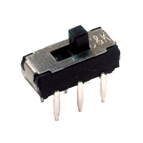 Slide Switch DPDT 2 Positions 0.3A 6V DC PCB Mount