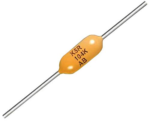0.1uF 50V Ceramic Capacitor - Axial Leads