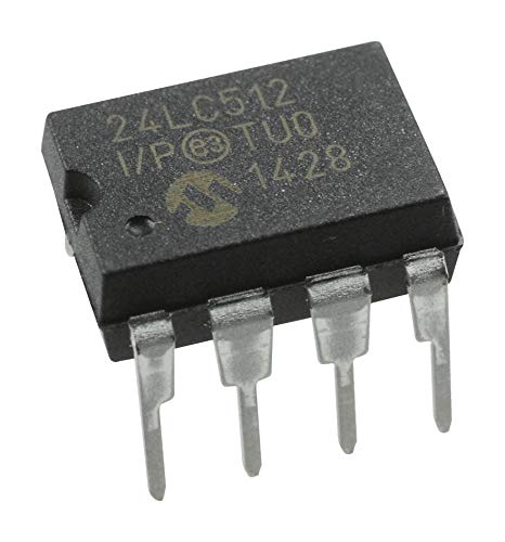 PDIP-8 EEPROM with 512 KB Memory Capacity