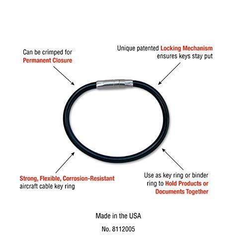 Nylon-Coated Twist Lock Key Ring