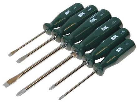 Super grip Screwdriver Set - 6 Piece, Phillips, Slotted, Butyrate Handle