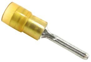 Yellow Vinyl Insulated Pin Terminal 12-10